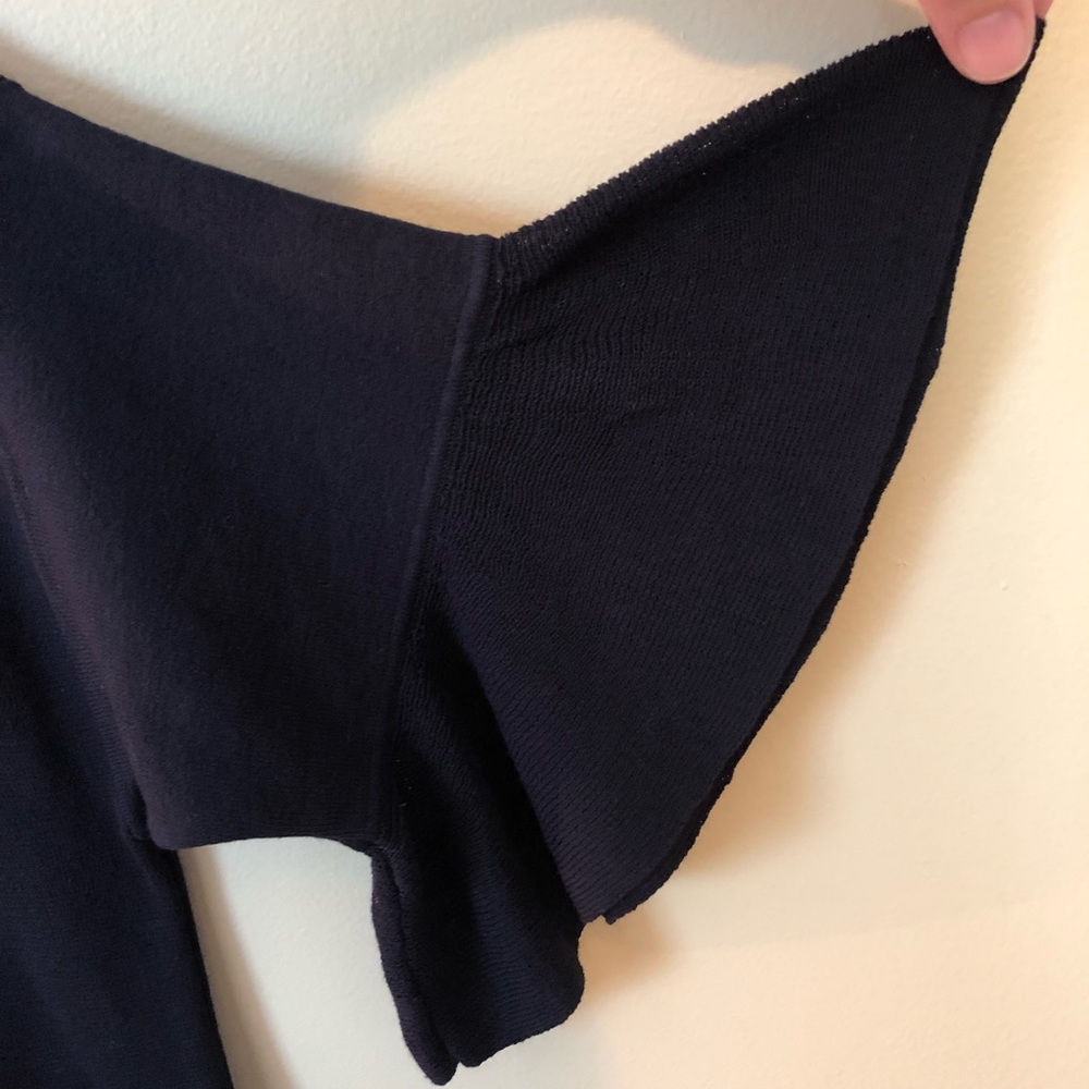 Ann Taylor Navy short bell sleeve sweater small - Picture 6 of 7